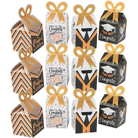 12 boîtes à bonbons délicates pour cadeaux de remise de diplômes-17.5X9X9CM (1/3)