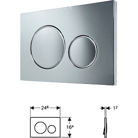 Abdeckplatte für SIGMA 20 Spülkasten mit Dual-Flush System, silber-metallic Oberfläche, hochwertiges Kunststoffmaterial, einfache Montage ohne Werkzeug