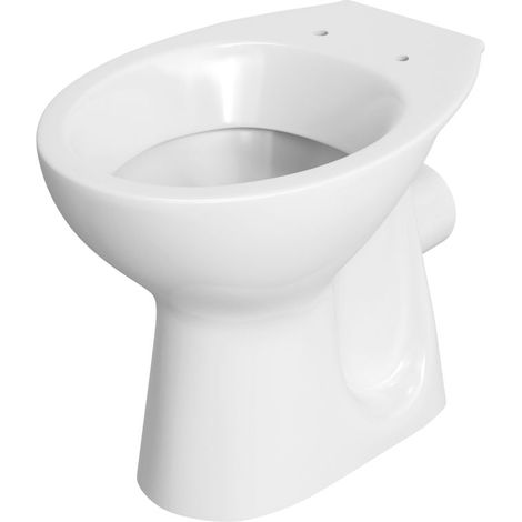 Meissen Keramik Stand-Tiefspül-WC Cersanit Tiefspüler Standtoilette waagerecht