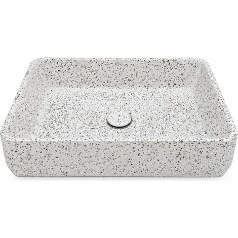 Vasque à poser en terrazzo avec bouchon - Aquaterris (1/5)