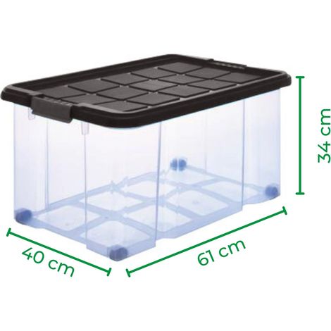 6x Novaliv Aufbewahrungsbox 6x Aufbewahrungsbox, 6x Deckel, 24x Rollen (1/5)