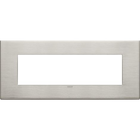 Placca 7M nichel spazzolato Vimar  22657.11