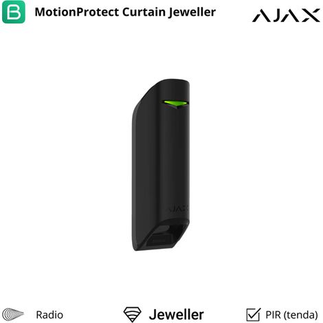 38196 - Jeweller - MotionProtect Curtain - Detector de movimiento a tenda, inalámbrico da interno - color black - Ajax seguridad inalámbrica