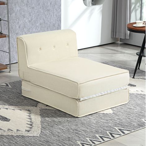 divano letto 73x195 imbottito salvaspazio corda crema OKMYHOME (1/5)