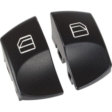 Ensemble de 2 caches pour boutons de commande de lève-vitre (panneau gauche) pour VW Crafter 2006 (1/2)