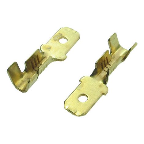 Connettore maschio da 4,8 mm (100 pezzi) per filo da 0,3-1 mm