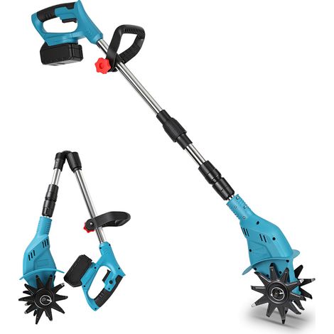Randaco Motoazada eléctrica, cultivador, azada para jardín y huerto, azul y negro, 550 W (1/5)