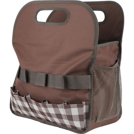 Tragbare Werkzeugtasche aus 600D Oxford-Gewebe, Aufbewahrungsorganizer für Gartengeräte mit mehreren Fächern (1/5)