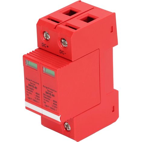 Parafoudre 2P 80KA 1000V, Dispositif Antisurtension pour Tableau Électrique Domestique (1/5)