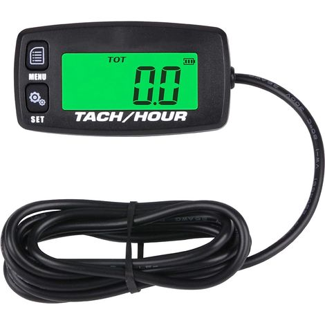 JR-HM032R Tachymètre numérique à induction avec batterie remplaçable rétroéclairée pour maramoteurs, moteurs marins, pompes intérieures et extérieures