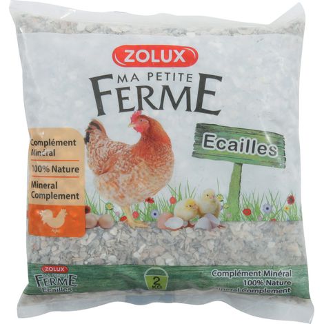 Ecailles Complément minéral sac de 2 kg basse cour - zolux (1/3)