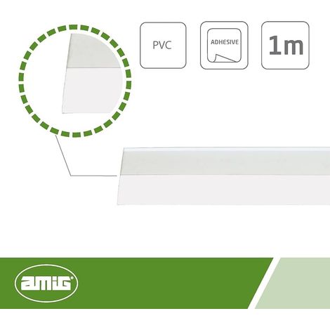 AMIG BURLETE PUERTA 1000 PVC 6 TRANSPARENTE