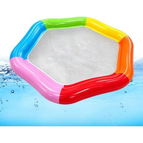Fauteuil gonflable de piscine, grand modèle 2 places, étanche, portable Fauteuil flottant en forme de selle, idéal pour la plage, les lacs, les rivières, le jardin, l'hôtel, les parcs aquatiques et l (1/5)