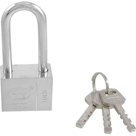 Porte d'entrepôt Silberfarbenes Sicherheitsschloss 40mm 3