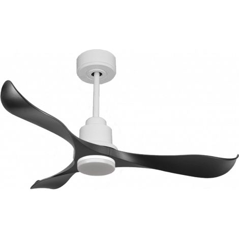 Tenerife de KlassFan-Super destratificateur et ventilateur DC 132 cm Blanc pales graphites Lumière dimmable 25 à 35 m² (1/5)