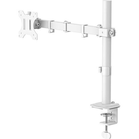Hama Supporto da tavolo per monitor 1 88,9 cm (35) Bianco Inclinabile, Regolabile in altezza, Rotante, Girevole (1/5)