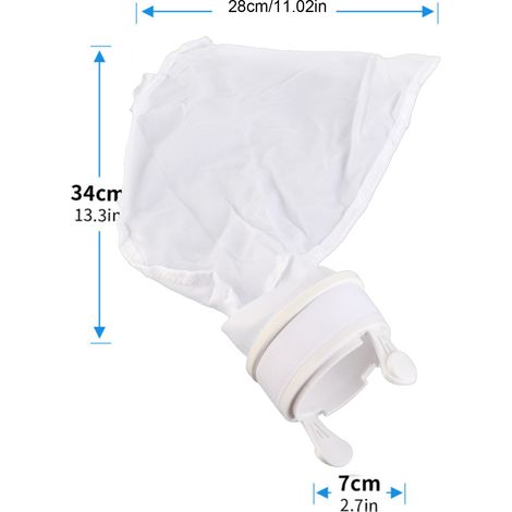 Packung mit 2 Filterbeuteln für den Poolreinigungsroboter Polaris 280/480 mit Reißverschluss. (1/5)