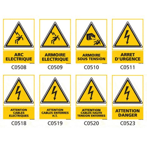 Signalisation danger électrique - C0531 - 150 x 210 mm (1/2)