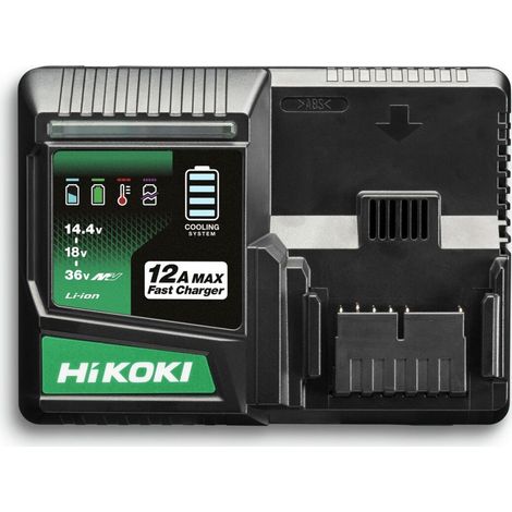 HiKoKi Schnellladegerät UC36YSL2W0Z für 14,4V - 36V Akkupacks USB Anschluss (1/4)