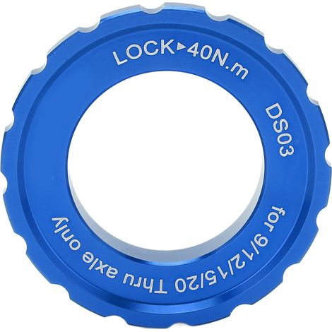 MEIJUN Bague de Serrage Centerlock pour Roues de Vélo de Montagne, Axe en Tonneau et Disque Frein - Bleu (1/5)