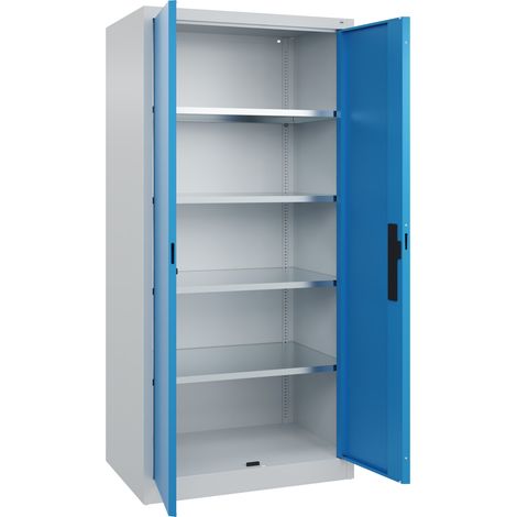 C+P Flügeltürenschrank Serie 89, 1950x930x600mm, 7035/5012 (1/5)