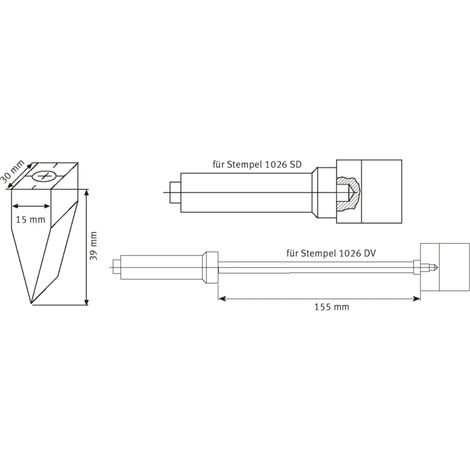 schweisskraft Ersatz-Kohle 30“ gebohrt mit M 10 Gewinde (1/2)