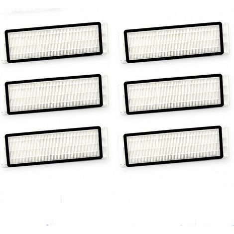 Filtre d'aspirateur pour Xiaomi Roborock S5/S5 MAX/S6/S6 Maxv/S60/S65, pack de 6