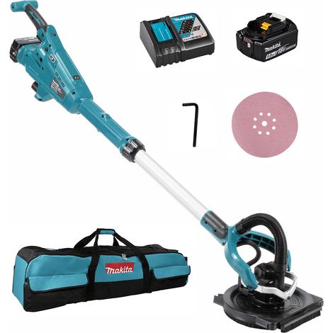 Makita – Ponceuse murale 18V avec 2 batteries 5.0Ah – Moteur Brushless – Pour béton armé – DSL800RTEU (1/10)