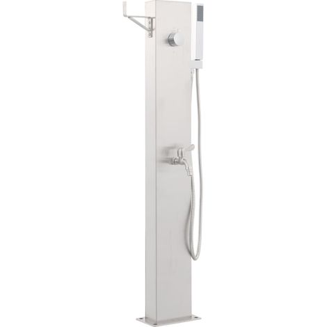Robinet de douche de jardin 110 cm Acier inoxydable (1/5)
