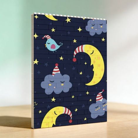 Cadre photo adulte en briques de construction, cadeau idéal pour couples (1/5)