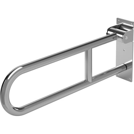 ML-Design Maniglione di Sicurezza Ribaltabile per WC, in Acciaio Inox, 60 cm, Maniglia di Supporto a Parete, Alzata di Sicurezza per Anziani e Disabili, Barra di Sostegno per Toilette, Capacita 200 kg (1/5)