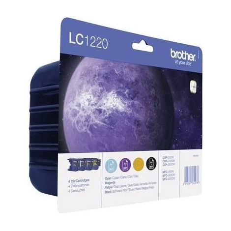 Brother LC-1220VALBPDR cartuccia d'inchiostro Originale Nero, Ciano, Magenta, Giallo 4 pezzo(i) (1/2)