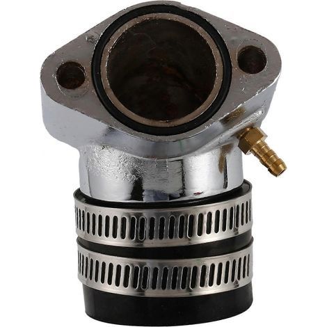 Adaptateur coudé en alliage d'aluminium pour carburateur de moteur, collecteur d'admission pour scooter/kart GY6 150 cm3 (1/5)