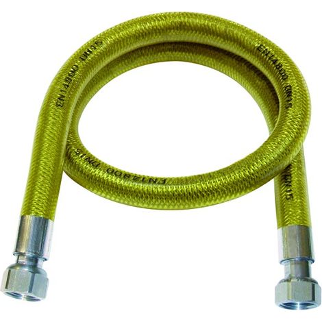 FLESSIBILE INOX RIVESTITO PER GAS EN 14800 F.F. MM 2000   Idroweb