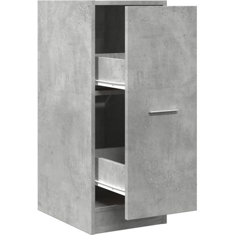 Maison Exclusive - Armadietto da Farmacia Grigio Cemento 30x41x77,5 cm Truciolato