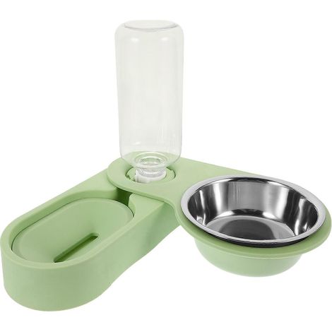 Gamelle pour chien compatible avec cage, distributeur de nourriture pour chat en acier inoxydable avec alimentation automatique (1/5)