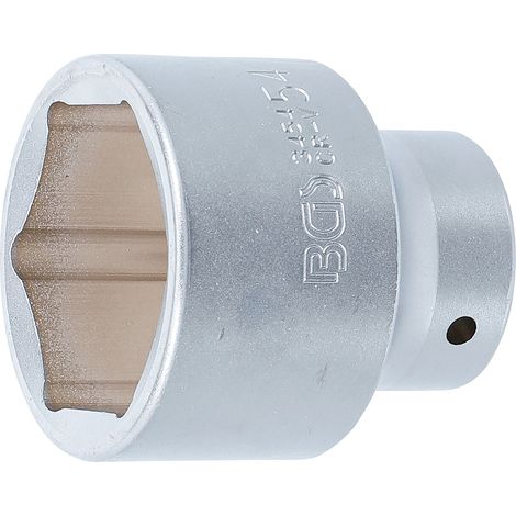 BGS Vaso de impacto hexagonal, cuadradillo interior 20 mm (3/4 pulgadas), ancho de llave 54 mm - 3454 (1/3)