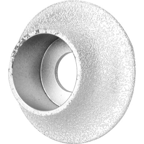 Meule diamantée brasée de 7,3 cm, fabriquée en France, pour pierre, marbre et céramique (2,5 cm). (1/5)