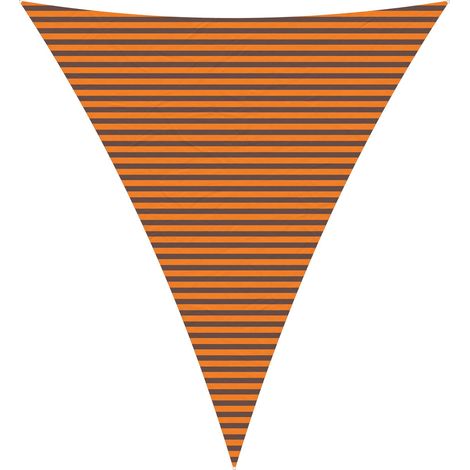 Toldo Vela de Sombra Naranja y Marrón 5 x 6 x 6 m vidaXL