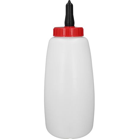 Biberon de 4 L pour veaux nouveau-nés, avec tétine et poignée, pour l'alimentation des éleveurs. (1/5)