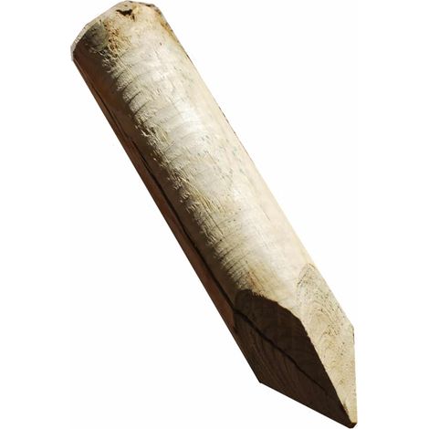 PALO PALI TONDO TONDI IN LEGNO CON PUNTA RECINZIONE RECINZIONI Ø 6x30 cm (1/2)