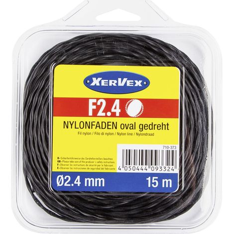 Nylonfaden F2.4 oval 2,4 mm 15 m (1/2)