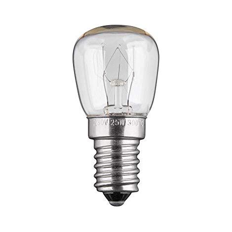 lampadina per forno 300 gradi alta temperatura 25 watt E14 E (1/3)
