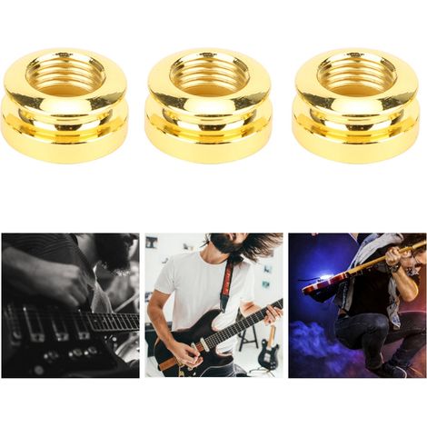 3 Pièces Embouts de Guitare Électrique en Laiton Doré, Accessoires pour Instruments de Musique (1/5)