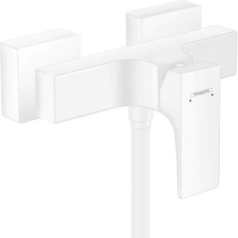 mitigeur douche blanc mat
