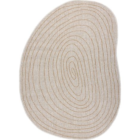 Tapis en sisal ORGANIC 2743 Tronc écru / naturel – forme irrégulière moderne beige 160x220 cm