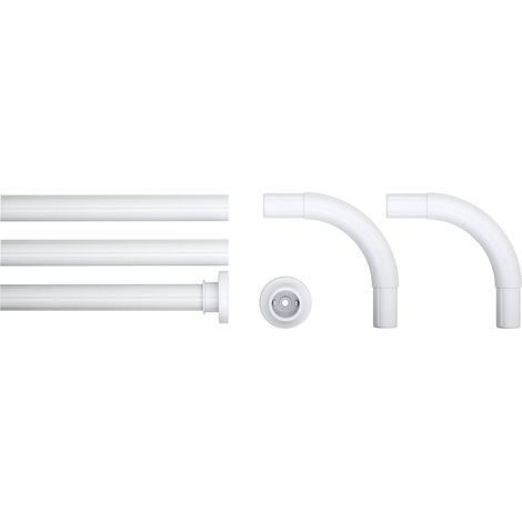 Sealskin Seallux Binario Modulare per Tenda da Doccia, Acciaio Inox, Bianco, 90 x 2,8 x 2,8 cm (1/5)