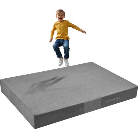 Matelas de Réception 180x121x20 cm, Tapis de Chute avec Mousse Épaisse et Douce et Housse Lavable, pour Sécurité dans la Salle Sensorielle, Sauter Jouer Grimper et Faire de la Gymnastique (1/5)