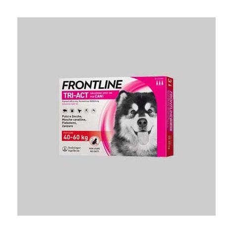 Antiparassitario tri-act frontline cani 40/60 kg - 6 pipette