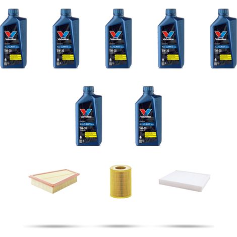 Kit tagliando 3 FILTRI e 7L OLIO compatibile con Jaguar F-Pace (X761) 3.0 diesel 221kw dal 2017 (1/5)